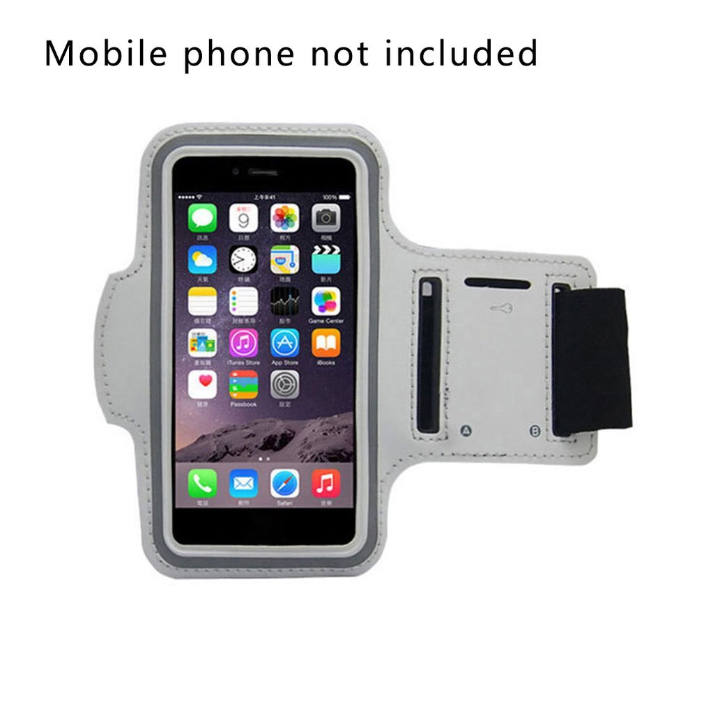 Correndo saco de braço do telefone móvel mergulho pano mistura protetora resistente durável à prova de choque anti-colisão para iphone samsung: Azul