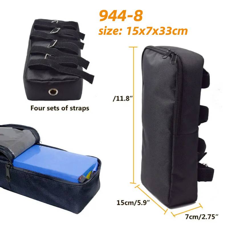 22 Maten Elektrische Fiets Case Elektrische Fiets Bagage Opslag Fiets Elektrische Fiets Pvc Li-Ion Batterij Scooter S M L-: green