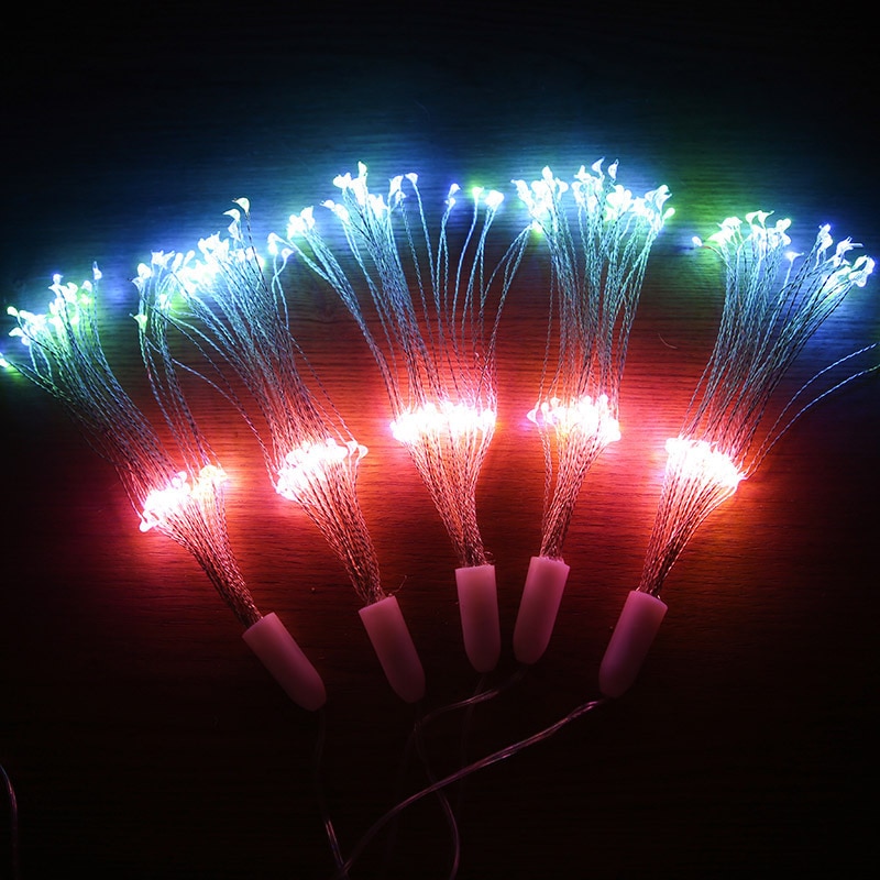 5/10pcs Hanging Sphere Lights LED Starburst Light EU US Plug Waterproof Fairy Lights Copper Wire Lights Christmas Decoration