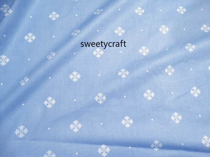 160 x 50cm blauwe bloemenprint 100%  katoenen stoffen van een halve meter tissus patchwork voor doe-het-zelf naaimateriaal babyjurk beddengoed doek