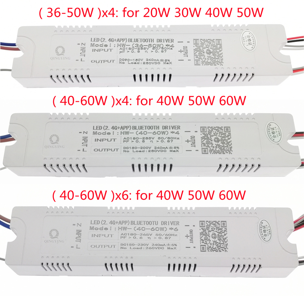 2.4G Intelligent LED Driver 30W 40W 50W 60W Remote Control Power Supply Dimming&amp;Color-Changeable Transformer Connect To LED Tape