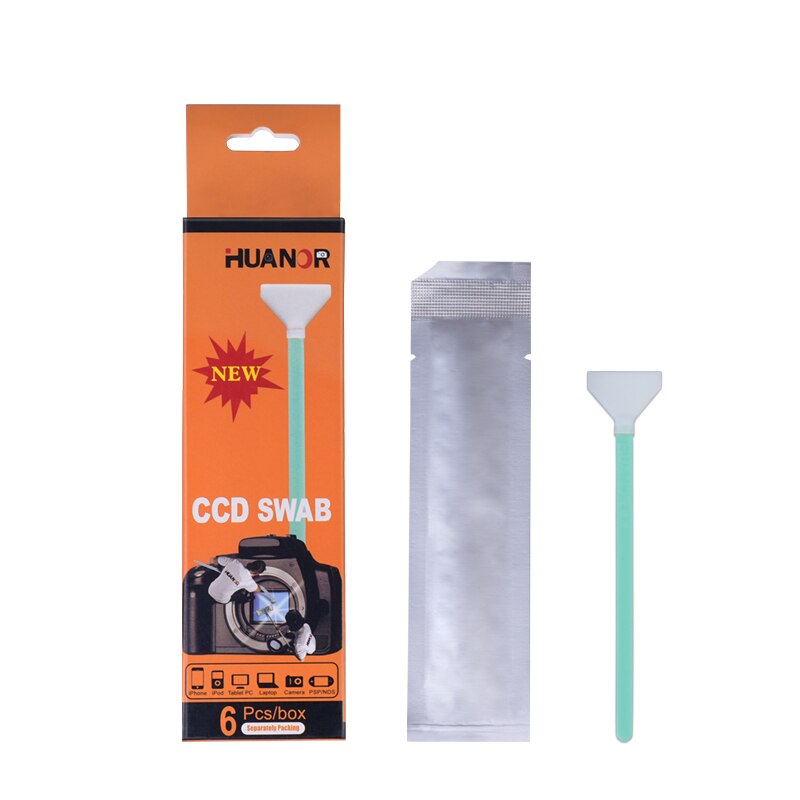 6pcs CCD Sensor Cleaning Kit CMOS Cleaner Dry SWAB for Camera DSLR Cameras