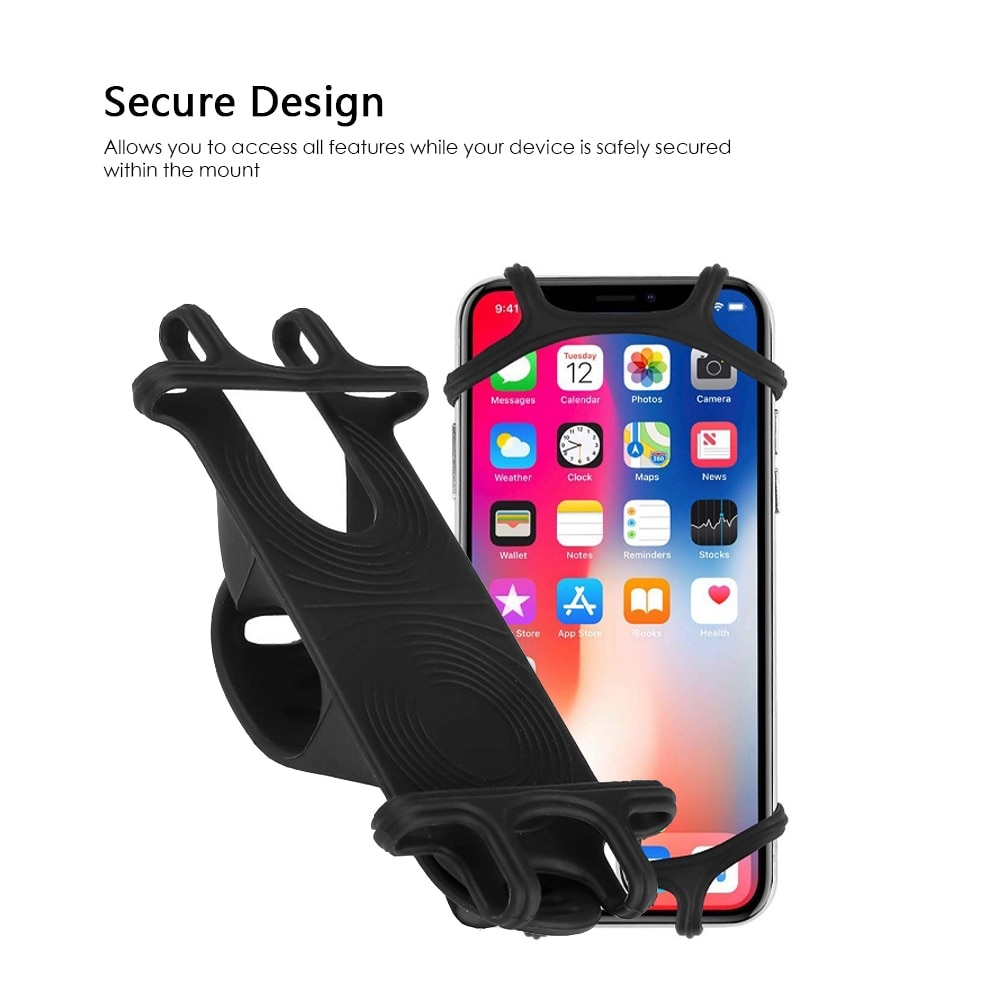 Fiets mobiele telefoonhouder siliconen motorfiets fiets stuurstandaard montagebeugel fiets telefoonhouder voor iphone gps-apparaat: Default Title