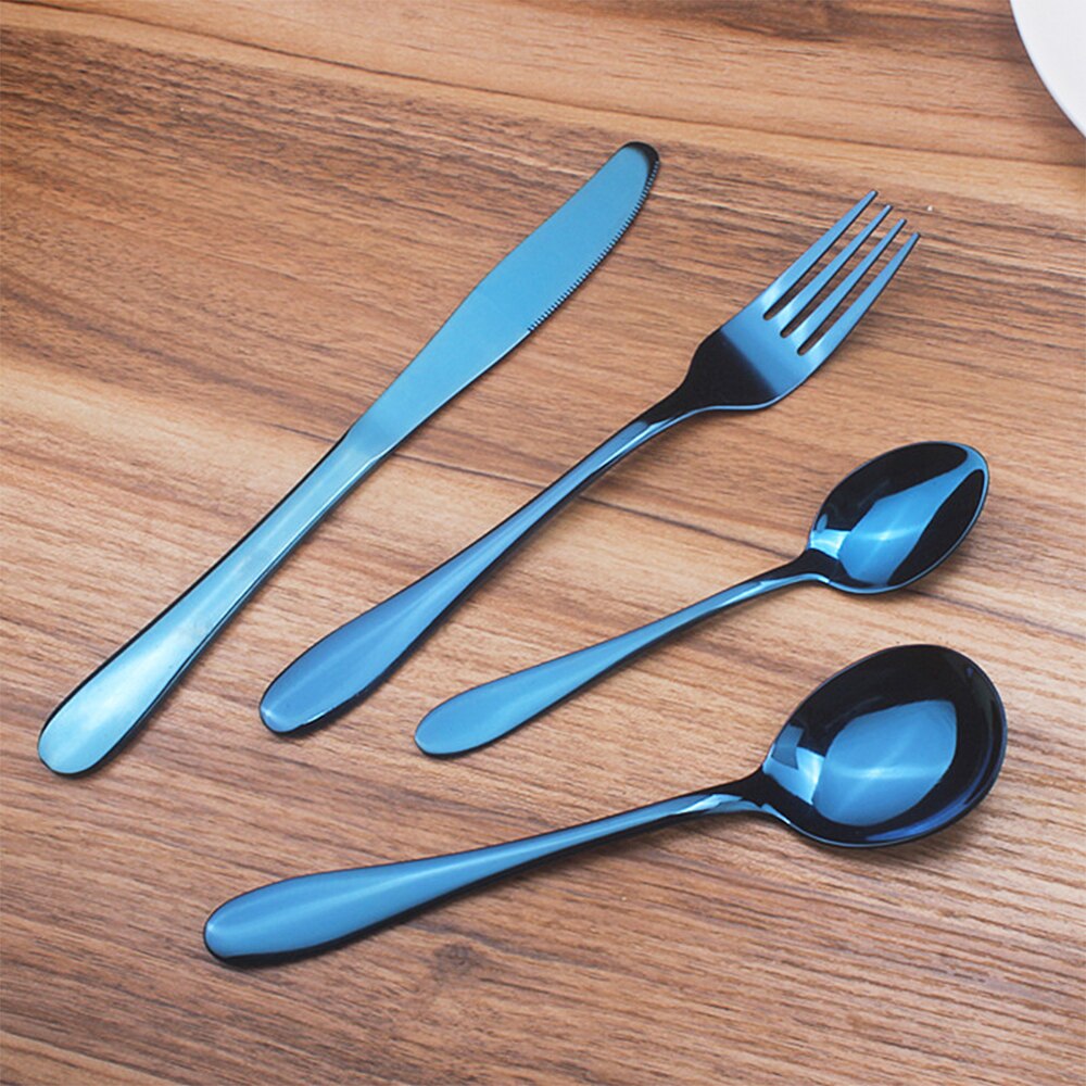 Dinnerware Set 304 Stainless Steel Cutlery Set Knife Fork Spoon Tableware Wedding Silverware set: 968-A-1