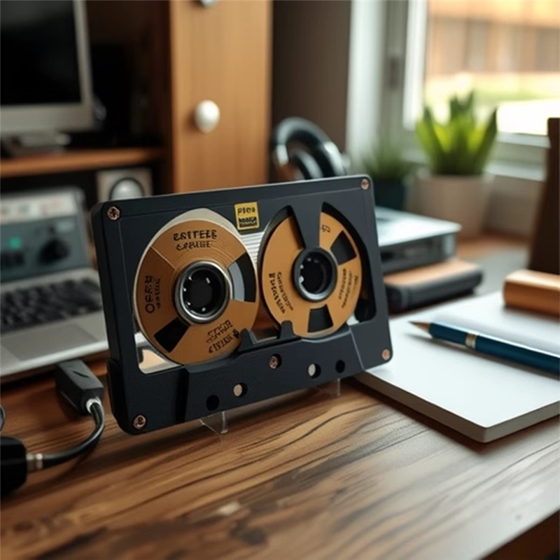 ABAC-Double Sided Cassette Audio Reel To Reel 50 Minute Blank Tape Metal Reel Hollow Case Self-Made