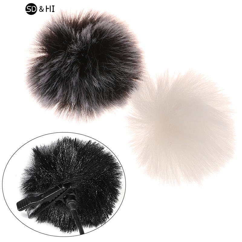 2 Kleuren Universele Revers Microfoon Zachte Harige Voorruit Windscherm Windscherm Zachte Comfortabele Revers Lavalier Microfoons Hoes