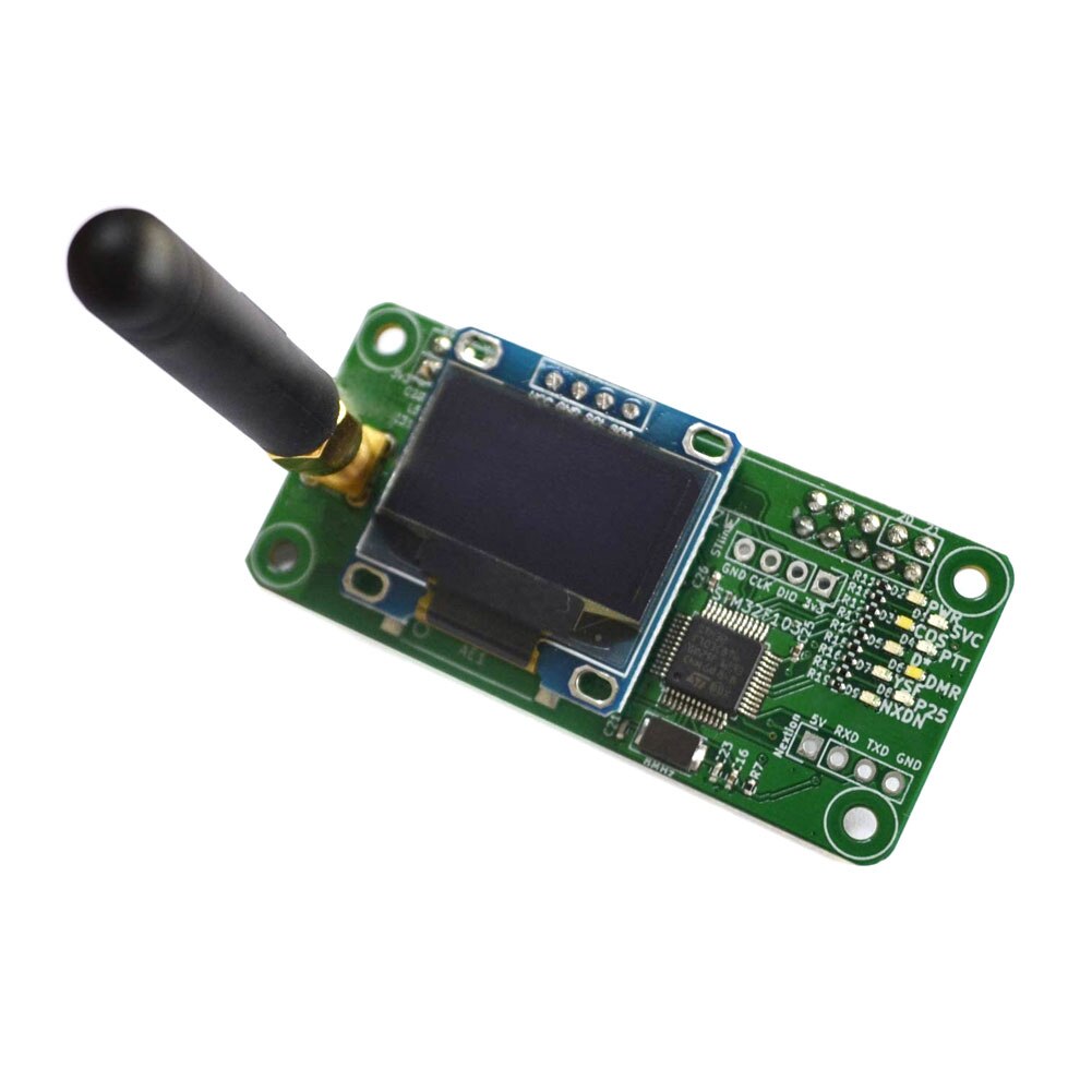 MMDVM DMR P25 YSF DSTAR Wireless Hotspot Board with Single Hotspot Expansion OLED Panel Case Antenna Kit Black Simplex Parts