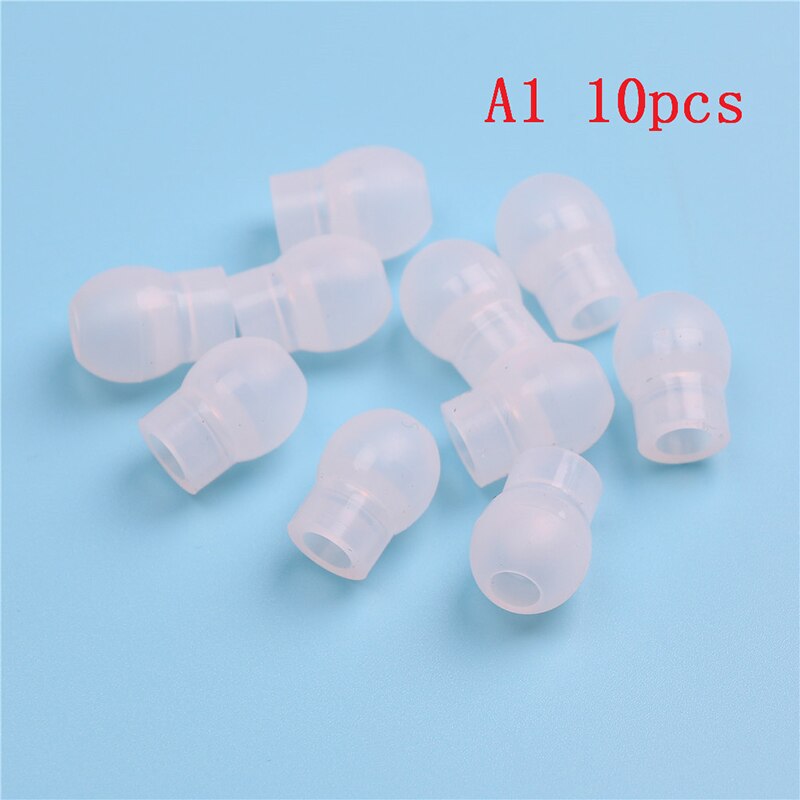 10 Stks/partij Zachte Siliconen In-Ear Oortelefoon Covers Cap Vervanging Oordopjes Bud Tips Oordopjes Oordopje Ear Pads Kussen: A1