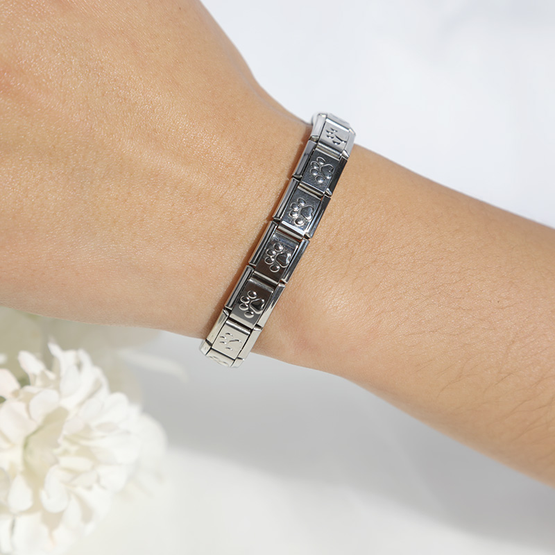 Hapiship New Fashion Cat's Paw 9mm larghezza bracciale in acciaio inossidabile bracciale donna ragazze matrimonio regalo di natale gioielli G214