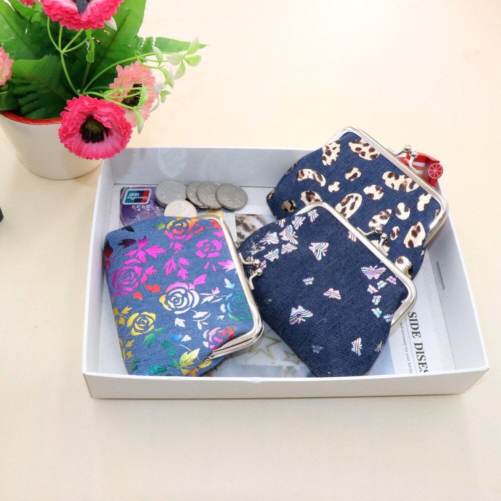 Mode Vlinder Rose Bloem Vrouwen Kaarthouder Purse Lady Mini Meisje Portemonnee Portemonnee Kleine Portemonnee Portemonnee