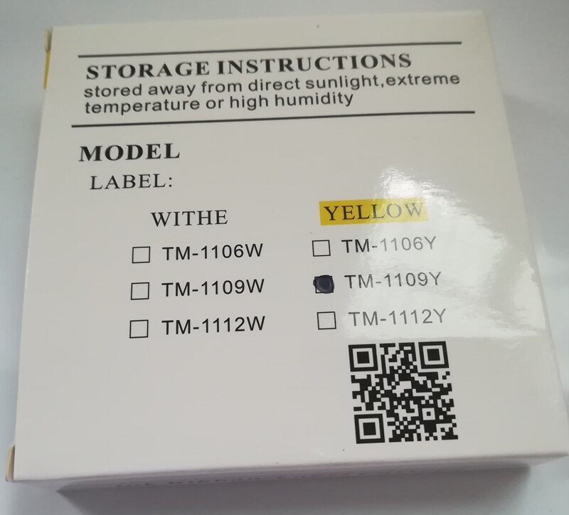 Label Cassette TM-1109Y(9mm+Yellow)For Ribbon Printer Cable ID Printer mk2500,mk1500,mk2100,m-1pro IV,mk2600,m-1pro,m-11
