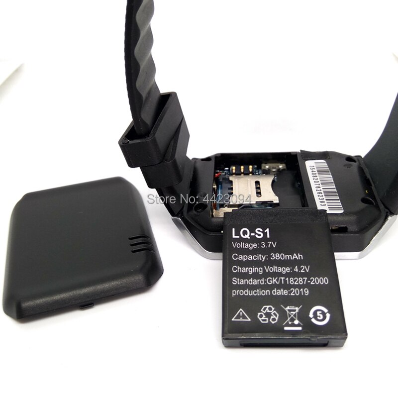 Inteligentny zegarek bateria LQ-S1 3.7V akumulator 380mah dla inteligentnego zegarka mody miernik QW09 DZ09 W8 A1 V8 X6 baterie litowe