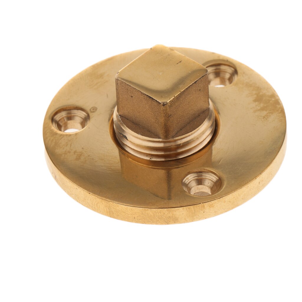 Tapón de drenaje de bronce fundido para Garboard, apto para barcos, orificio de 1 pulgada de diámetro