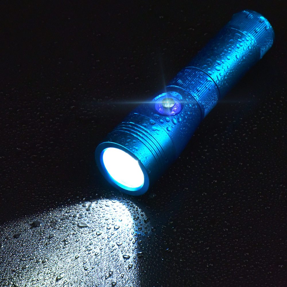900LM Powerful led Diving flashlight LED Underwater Flashlights Waterproof Portable Lantern Lights Lamp Torch