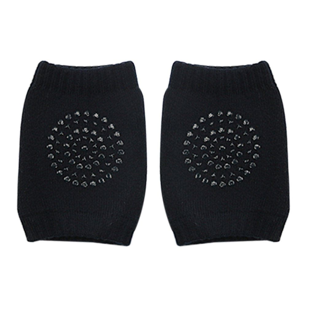 1 Pair Baby Protector Knee Pads Leg Thickened Terry Non-Slip Safety Crawling Accessory Baby Toddler Kids Leg Warmers Kneepad: dark navy blue