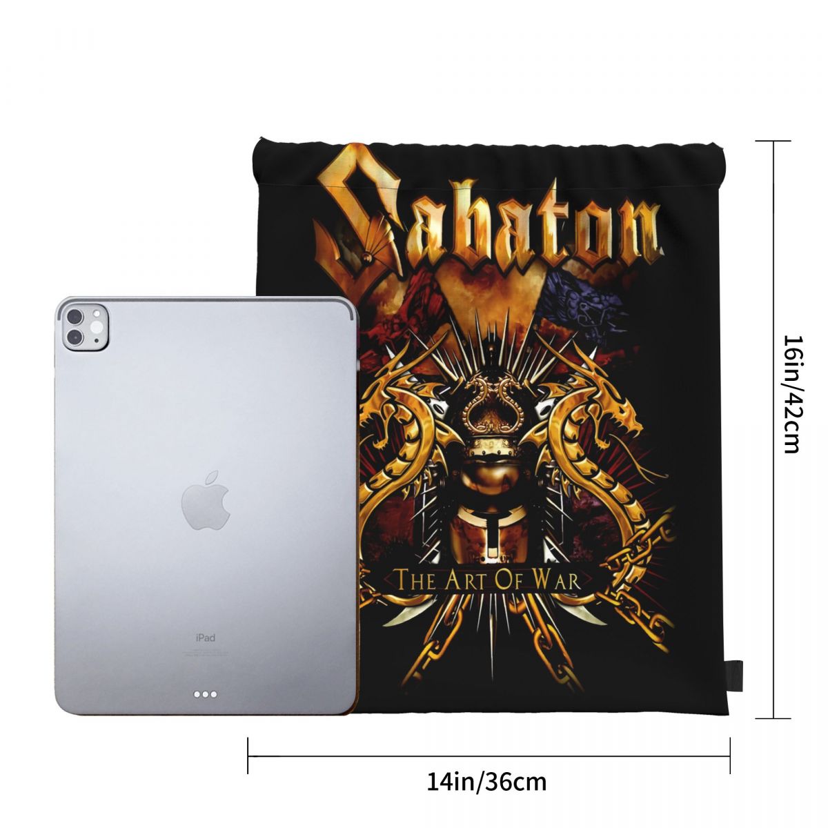 Borsa Vintage Sabaton The Art Of War T esplosione nucleare grande borsa nera normale per borse femminili di alta qualità