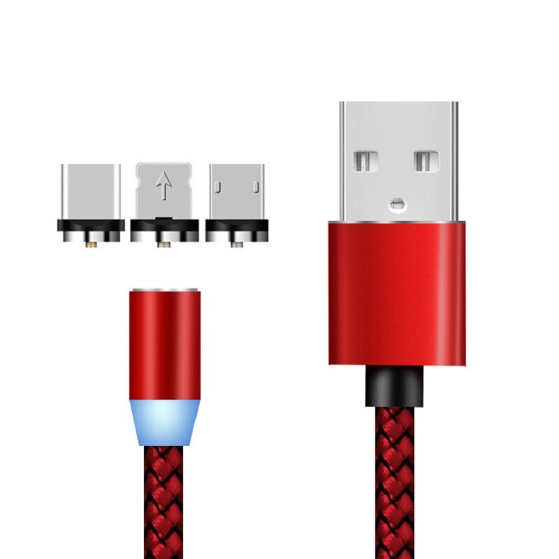 Cable USB magnético, carga rápida, Cable USB tipo C, cargador magnético, carga de datos, Cable Micro USB, Cable de teléfono móvil, Cable USB