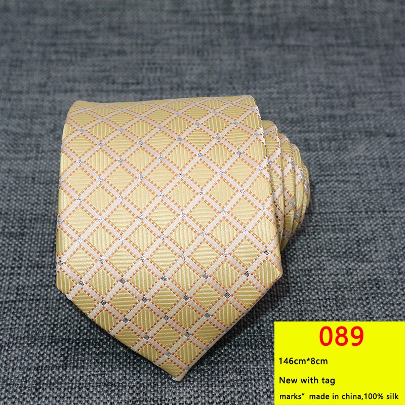 Cravates à fleurs pour hommes, 8CM, gravata corbatas, formelles en soie, Cravate Jacquard pour marié, fête de mariage, Business: 089