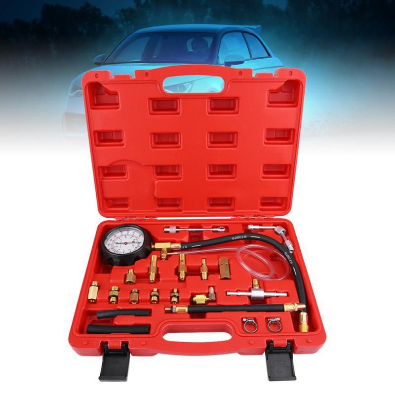 Fuel Injector Tester TU-114 Gasoline Fuel Injector Pressure Testing Pump Injection Pump Tool Kit Tester Pressure Gauge Gasoline