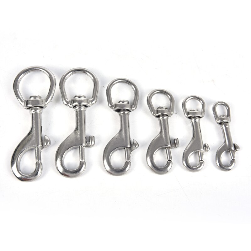 65mm/70mm/80mm/90mm/100mm/120mm Stainless Steel Bolt Snap Hook Clip Diving Singel Hook BCD Accessories Tools