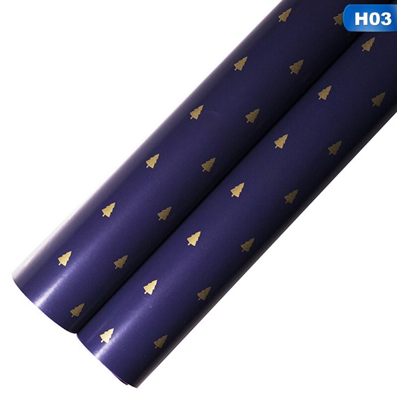 Navy Blue and Gold Christmas Wrapping Small Stars, Christmas Trees, Snowflakes, Christmas Special Wrapping Paper: 3