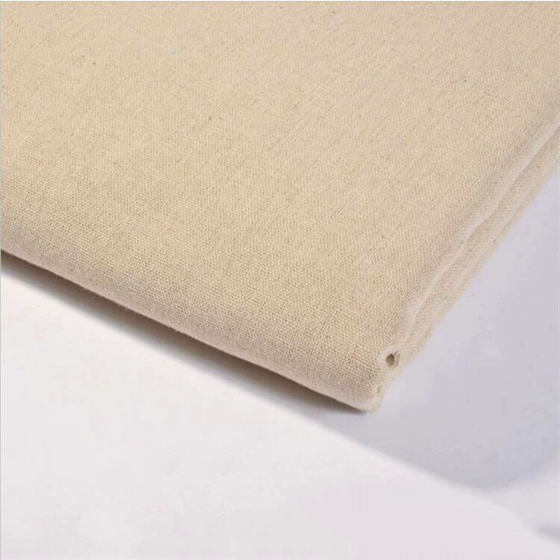 Tela de algodón de imitación de lino en bruto, tejido de lino sólido rugoso, bolsa de almacenamiento de costura DIY y funda de almohada, tela de fondo 50x160cm: 2