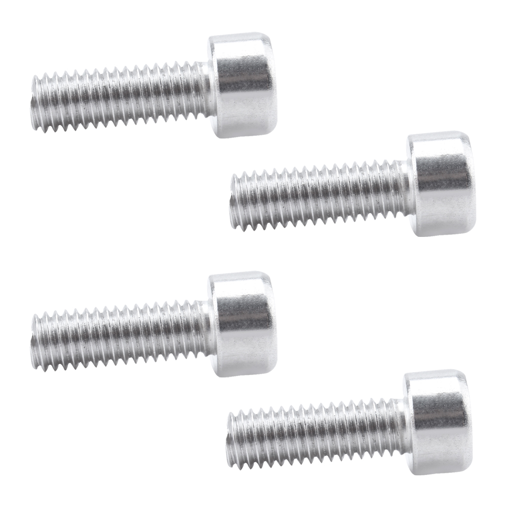 4 Pieces Silver Water Bottle Cage Bolts Holder Screws Hex Socket Screws Bicycle Accessories Install Bike Bottle Cage Rack