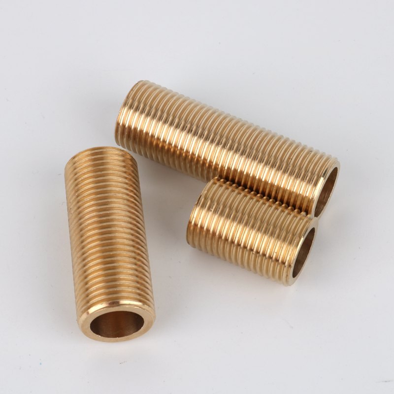 Messing utvendig gjenger rør 1/2 " fisketank forlenget skjøt ytre diameter 20mm kobling forlenget akvarium dreneringsgass kobling