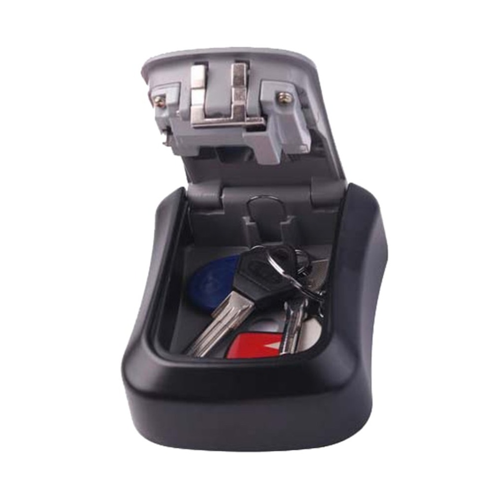Key Safe Box MetalKey Lock Box Wall Mounted Aluminum alloy Weatherproof 4 Digit Combination Key Storage Lock Box