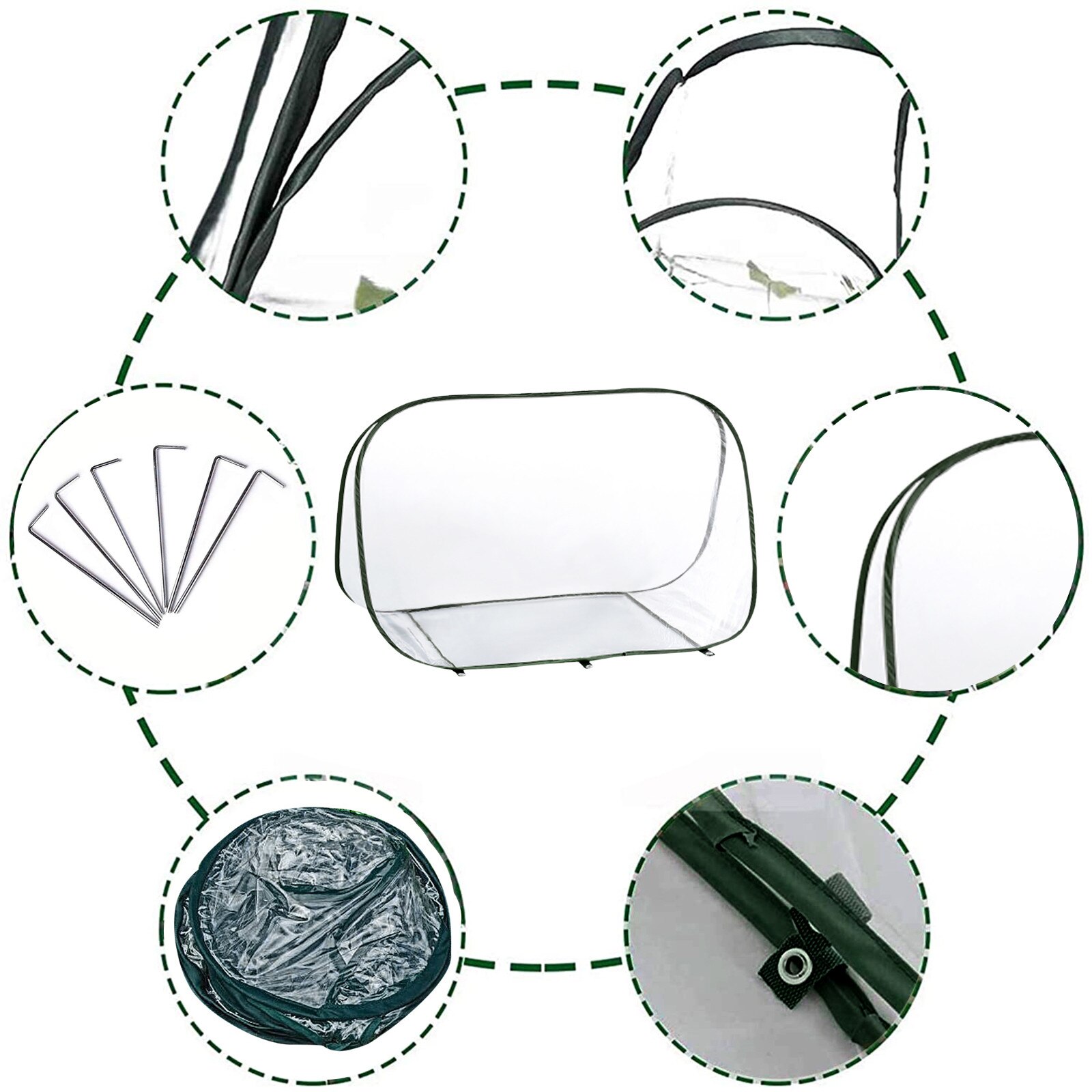 4# Mini Pop-up Greenhouse Plant Overwintering Tent Winter Protection Greenhouse High Comprehensive Protection