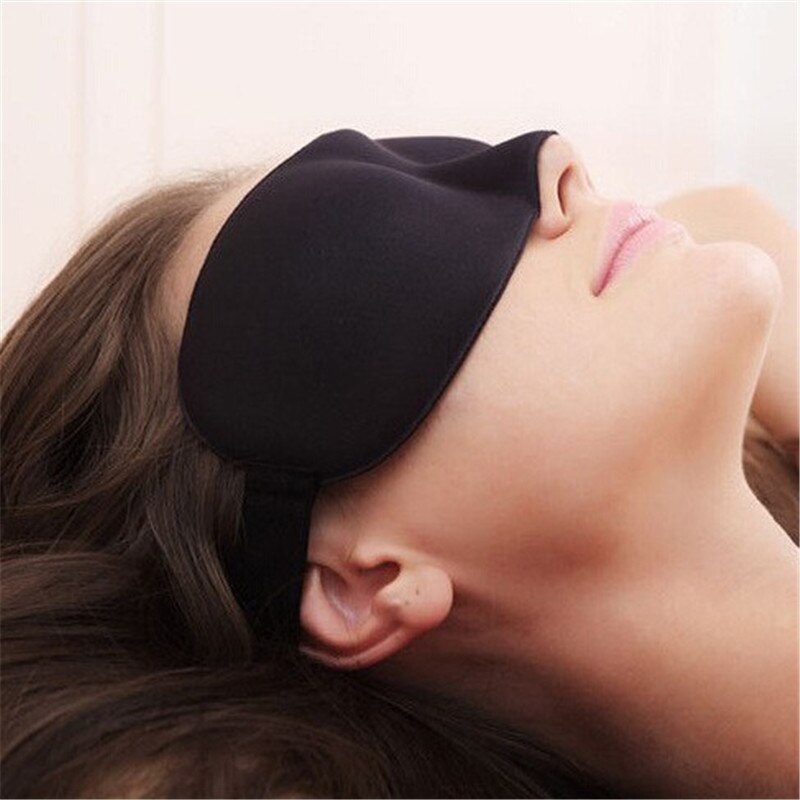 Choifoo 3D Zachte Eye Slaapmasker Gewatteerde Shade Cover Rest Reizen Easy-gebruik Slapen Patch