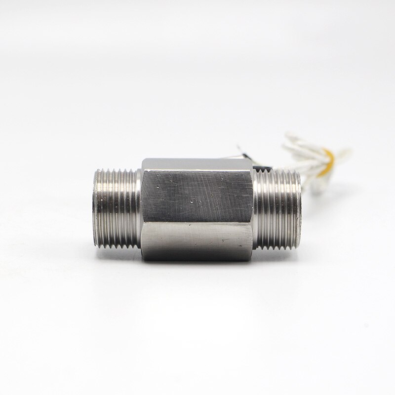110V 3/4" DN20 Male Stainless Steel Metal Shell Liquid Water Flow Sensor Switch ZFS-02S