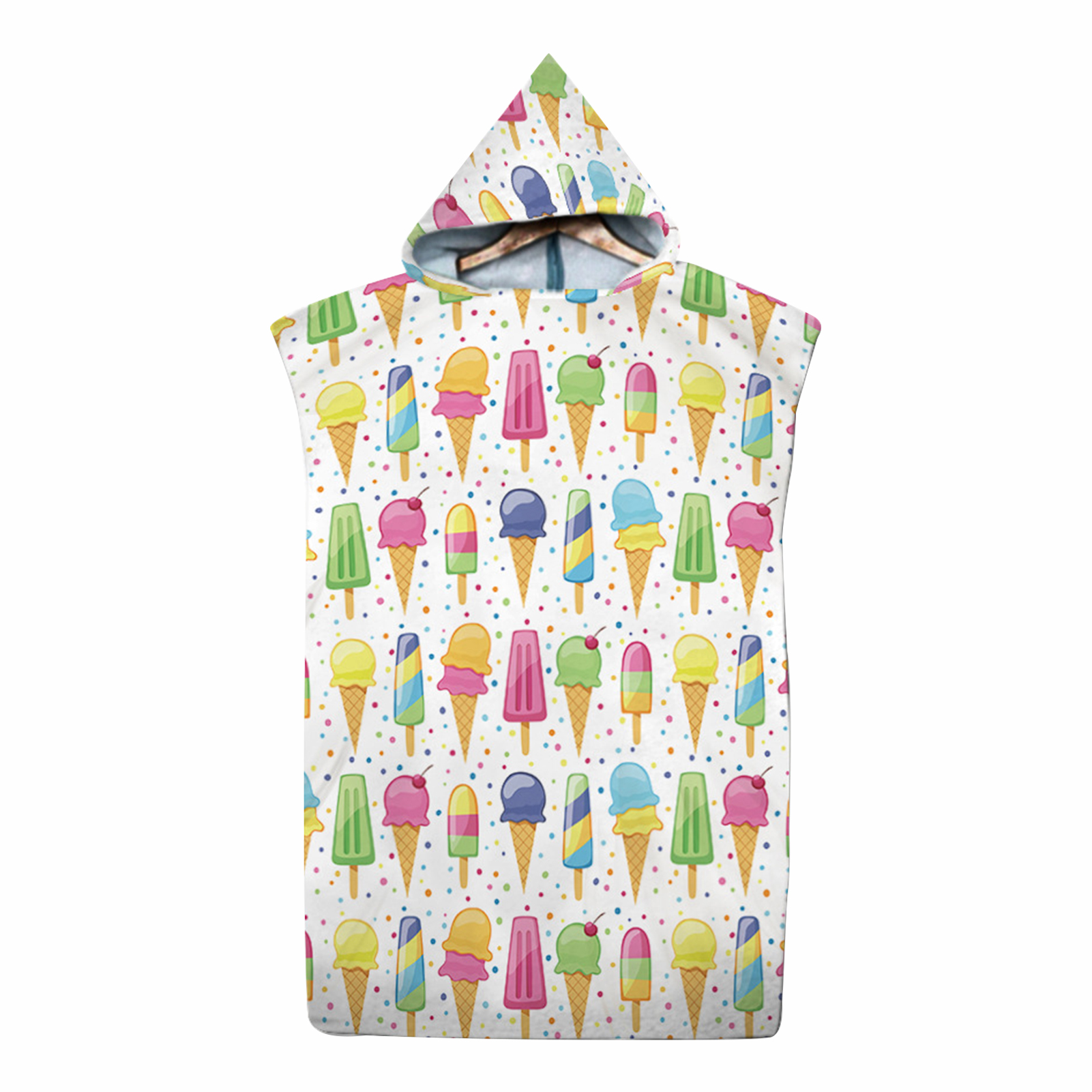 Poncho de microfibra con dibujos animados para adultos, de secado rápido Toalla de baño, bata con capucha para Fitness, gimnasio y playa: 11