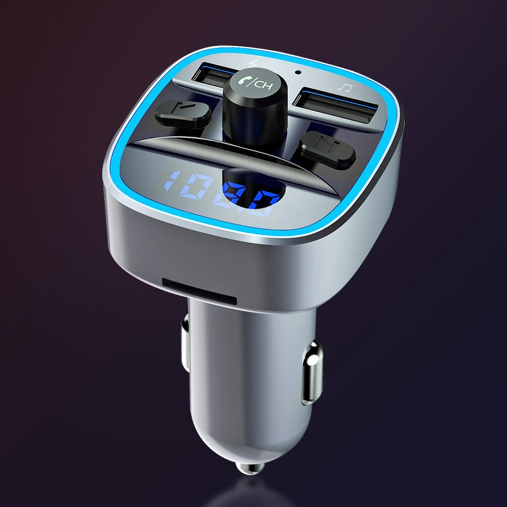 Car Mp3 Player Multifunctional Car Wireless Receiver Car Audio Usb Music U Disk Universal Car P Silver