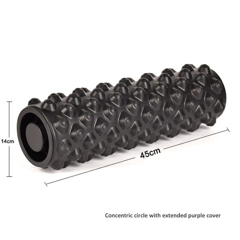 Rouleau de mousse de colonne de yoga creux et couvert avec siège de couverture