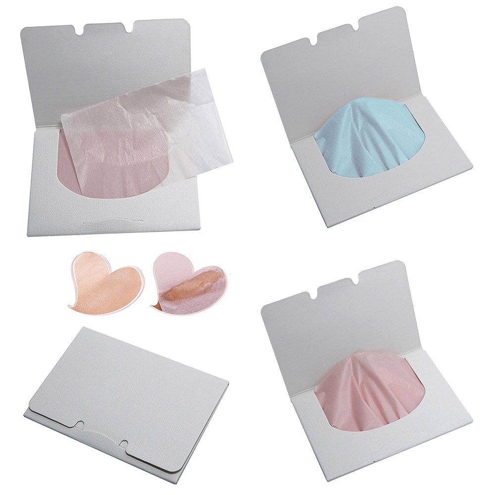 100pcs Random Facial Oil Control Absorption Film Tissue Makeup Blotting Paper Pulp