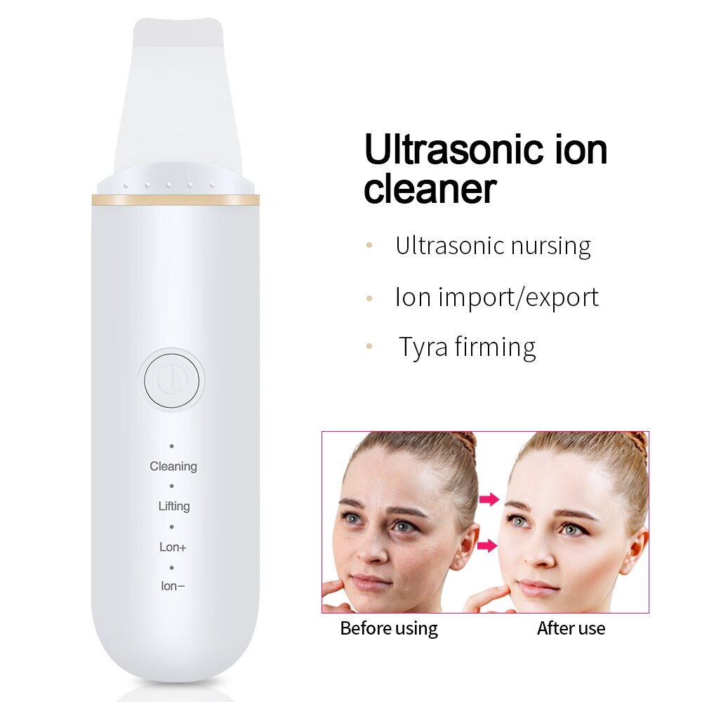 Ultrasone Huid Scrubber Facial Machine Cleaning Comedondrukker Diepe Gezicht Whitening Lifting Vuil Rimpels Vlekken Verminderen
