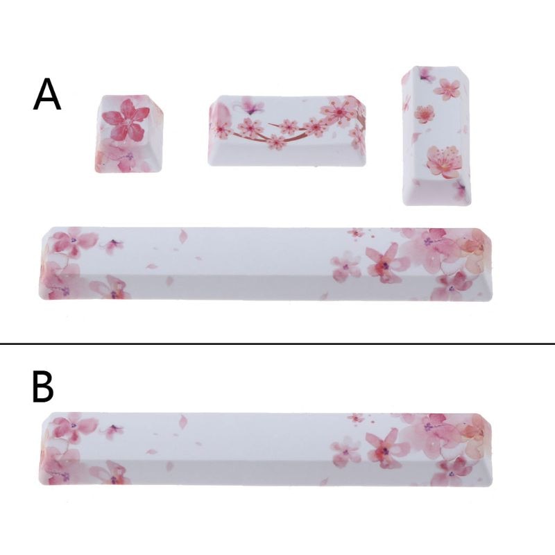 SpaceBar Keycap PBT Five Sides Dye-Subbed Spacebar 6.25U Cherry Profile Space Bar Keycap for DIY Mechanical Keyboard