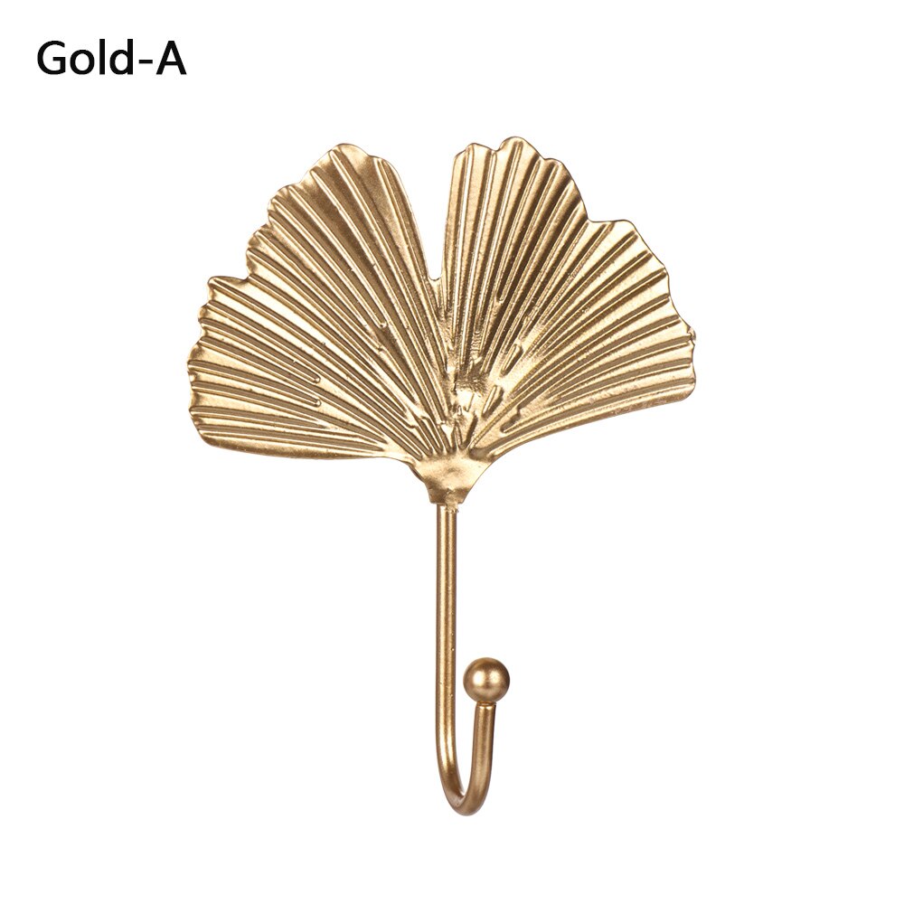 1PC Modern Style Golden Butterfly Coat Hook Double Hook Wall Mounted Hanging Heavy Duty Screw Wall Hook Home Bath Towel Hangers: gold	A