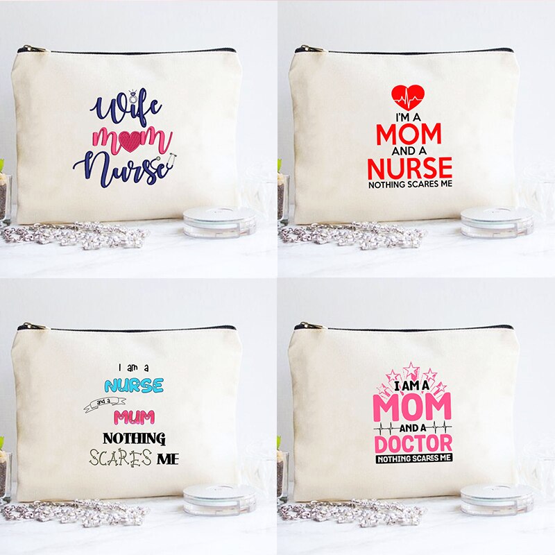 machen-hoch Tasche Druck ICH Behälter Mama und Krankenschwester Kosmetik Taschen Organizer Tasche Frauen Multifunktions Schönheit Taschen Reise Toiletten Veranstalter