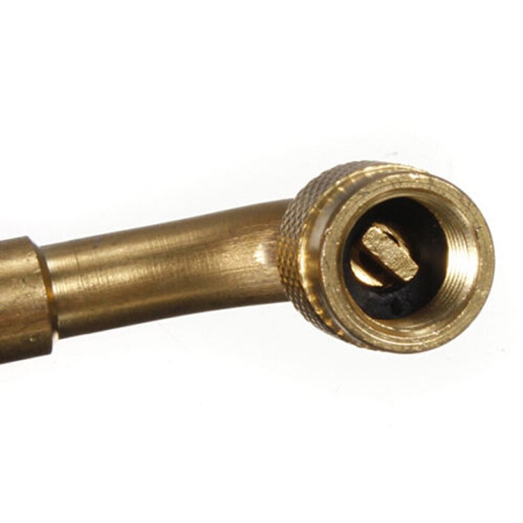 1Pc 90 Bicycle Car Motorcycle Tire Brass Valve Extension Rod Inflatable Nozzle Extension Degree Extension Tube Universal Metal