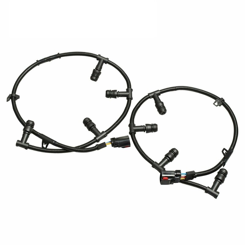 Right +Left Glow Plug Harness with 8Pcs Glow Plugs for 2004 Ford 6.0L -crude oil F250 F350 F450 F550 Super Duty