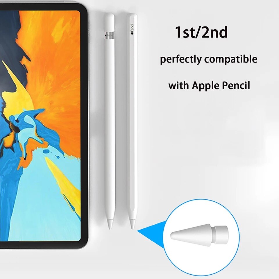 For Apple Pencil Tip Replacement For Apple Pencil 1st &amp; 2nd, High Sensitivity Nib For Apple Pencil Spare Tips Nib 애플펜슬 펜촉