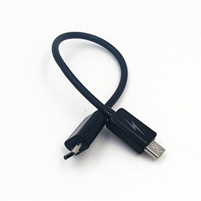 Micro USB B Mannetje Naar Micro B Male 5 Pin Converter OTG Adapter Lood Datakabel 17 cm