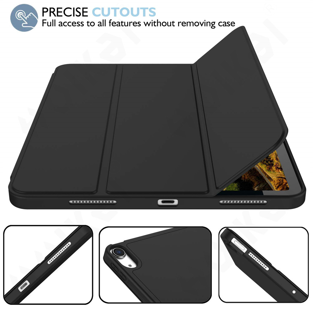 Rotating Case for iPad 11 Air 13 / Air M3 M5 with Pen Holder 360 Degree Protective Stand Cover Auto Wake Sleep