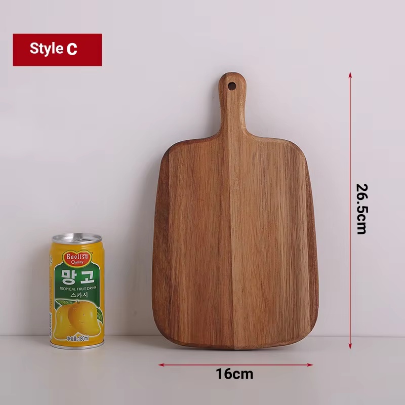 Premium Kitchen Beech Chopping Board: Versatile Wood Block for Pizza, Bread, Fruit, Sushi - a Hanging & Culinary Tool: green