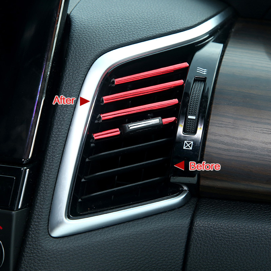 VVVIST voiture style moulures 20 cm intérieur ventilation Grille interrupteur jante garniture sortie Scratch garde protecteur voiture style bande