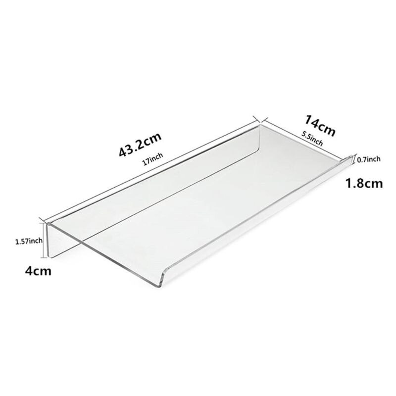 Acrylic Computer Keyboard Holder Clear Tilted Keypad Stand for Office Home R9JB