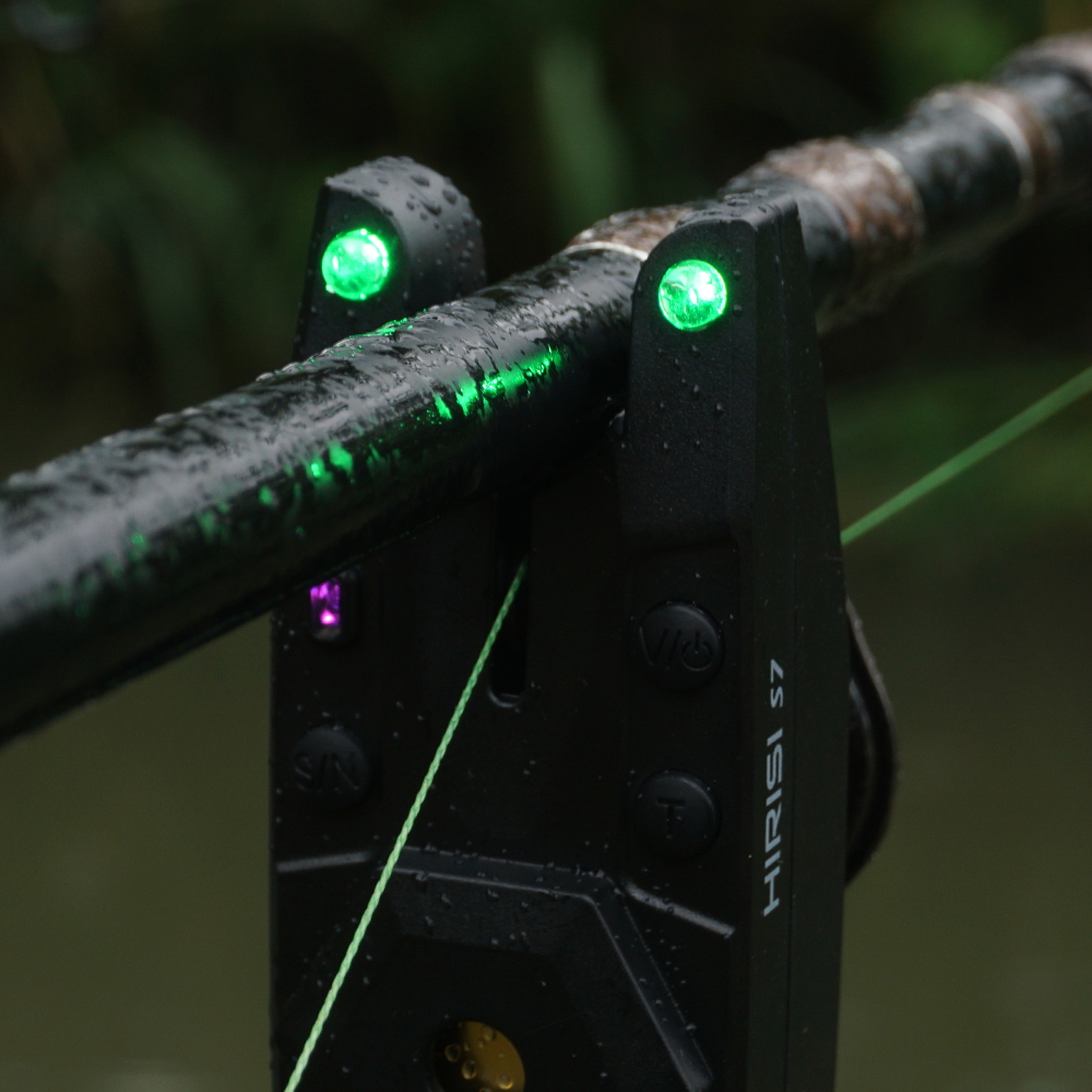 Hirisi Wireless Carp Fishing Alarm Set Waterproof Bite Alarm Indicator Carp Fishing Tackle 1+2 Set S7 Fishing Accessories