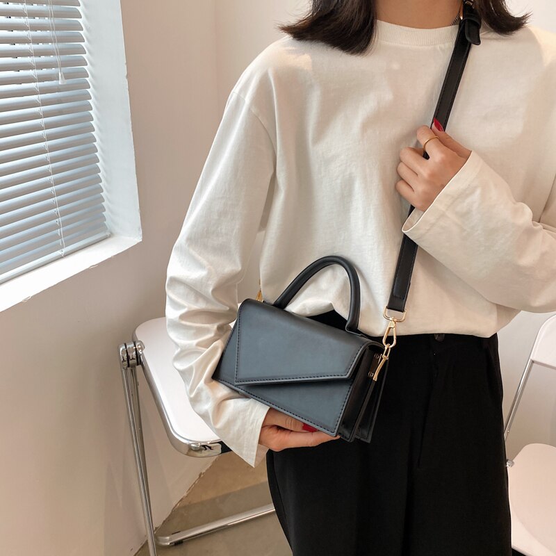 Lady Casual Flap Vierkante Zak Zomer Leer Vrouwelijke Handtas Keten Schoudertas Messenger Bag
